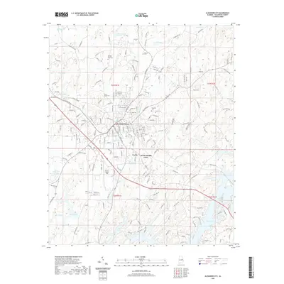 2020 Map of Alexander City, 2020 Print