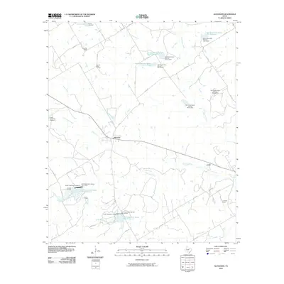 2010 Map of Alexander, 2010 Print