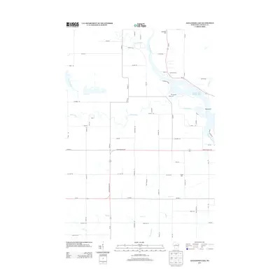 2013 Map of Alexander Lake, 2013 Print