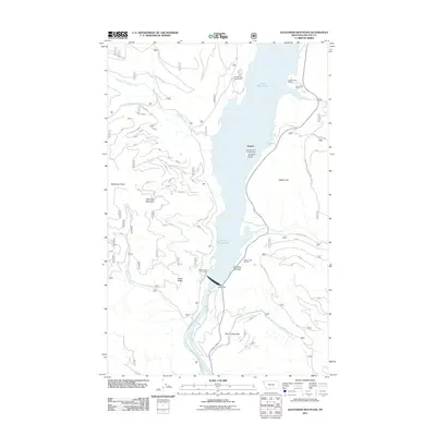 2011 Map of Alexander Mountain, 2011 Print
