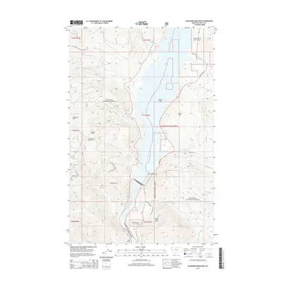 2014 Map of Alexander Mountain, 2014 Print