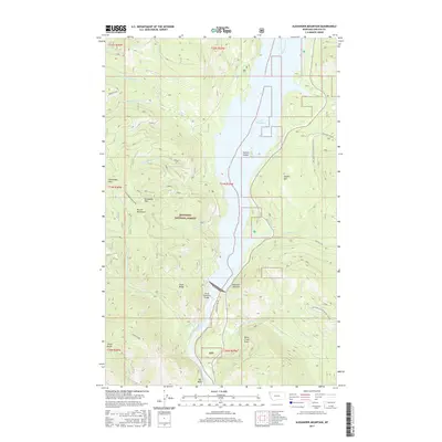 2017 Map of Alexander Mountain, 2017 Print