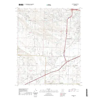 2020 Map of Alexander, 2020 Print