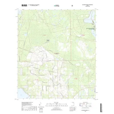 2018 Map of Alexander Springs, 2018 Print