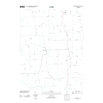 2013 Map of Alfordsville, 2013 Print