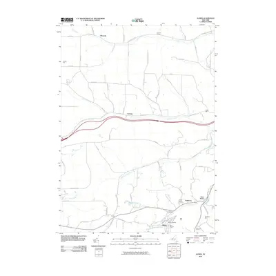 2010 Map of Alfred, 2010 Print