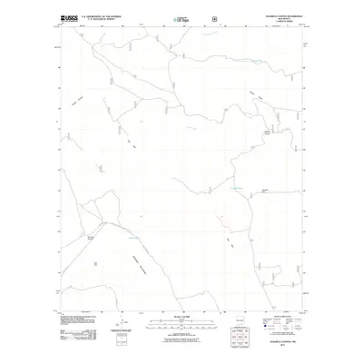 2011 Map of Algerita Canyon, 2011 Print