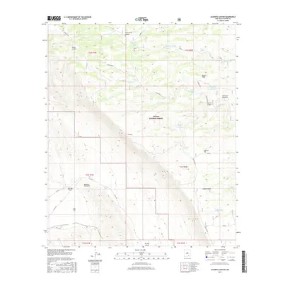 2017 Map of Algerita Canyon, 2017 Print