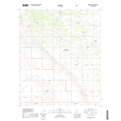 2020 Map of Algerita Canyon, 2020 Print