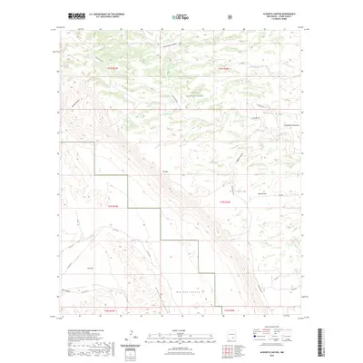 2023 Map of Algerita Canyon, 2023 Print