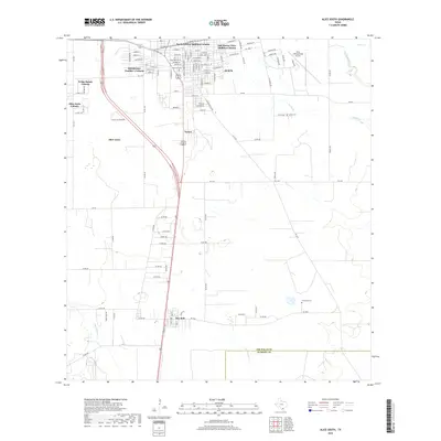 2019 Map of Alice South, 2019 Print