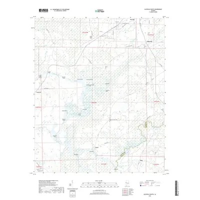 2018 Map of Aliceville South, 2018 Print