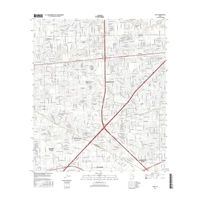 2016 Map of Alief, 2016 Print