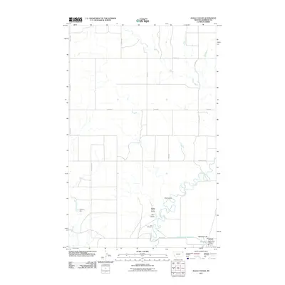 2011 Map of Alkali Coulee, 2011 Print