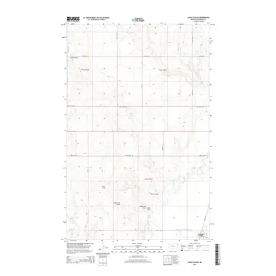 2014 Map of Alkali Coulee, 2014 Print