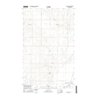 2017 Map of Alkali Coulee, 2017 Print