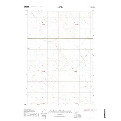 2017 Map of Alkali Creek East, 2017 Print