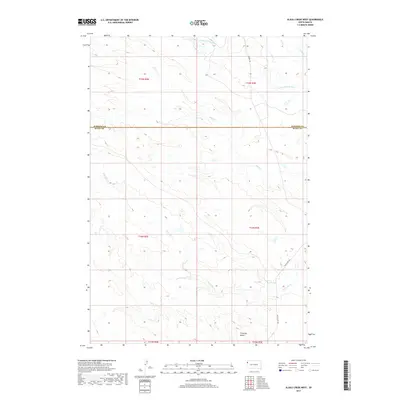 2017 Map of Alkali Creek West, 2017 Print