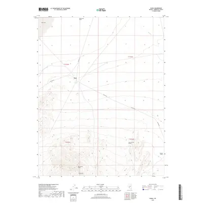2018 Map of Alkali, 2018 Print