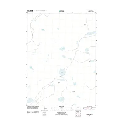 2011 Map of Alkali Lake, 2011 Print