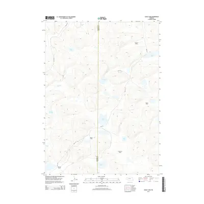 2014 Map of Alkali Lake, 2014 Print