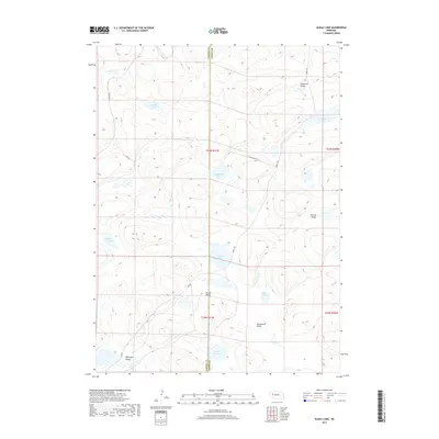 2017 Map of Alkali Lake, 2017 Print