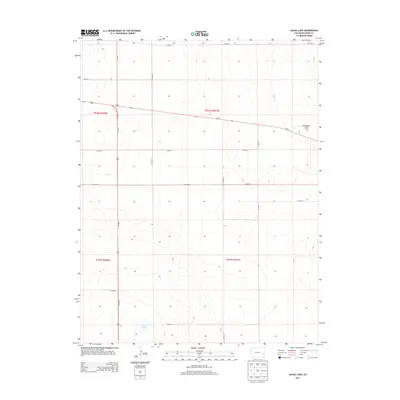 2013 Map of Alkali Lake, 2013 Print
