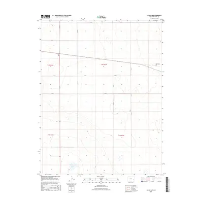 2016 Map of Alkali Lake, 2016 Print