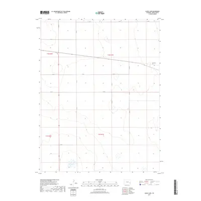 2019 Map of Alkali Lake, 2019 Print
