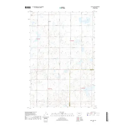 2018 Map of Alkali Lake, 2018 Print
