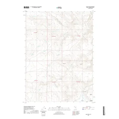 2018 Map of Alkali Peak, 2018 Print