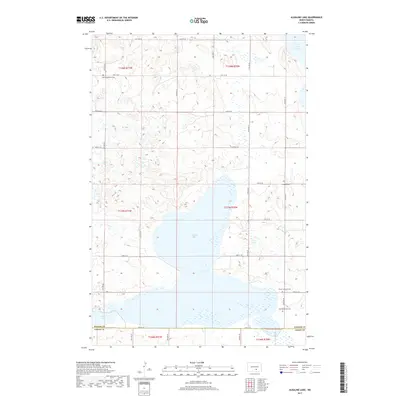 2017 Map of Alkaline Lake, 2017 Print