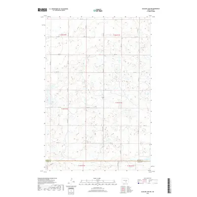 2018 Map of Alkaline Lake NW, 2018 Print