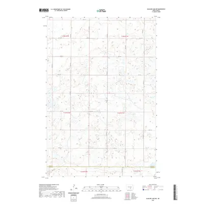 2020 Map of Alkaline Lake NW, 2020 Print