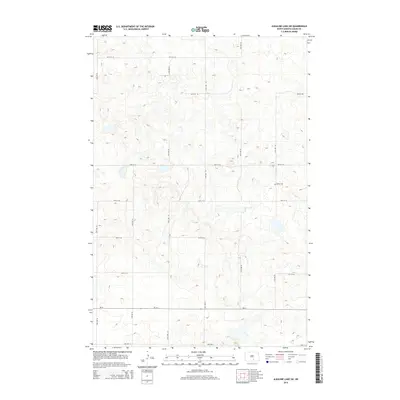 2014 Map of Alkaline Lake SW, 2014 Print