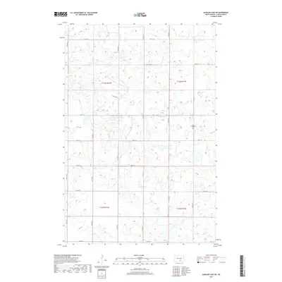 2017 Map of Alkaline Lake SW, 2017 Print