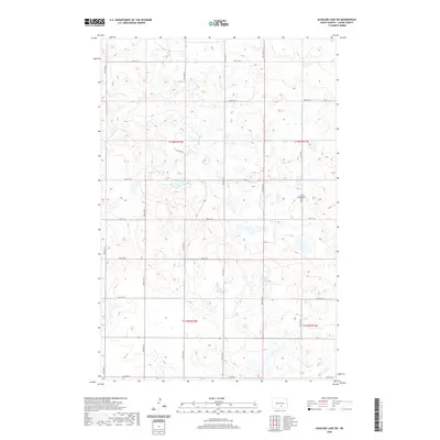 2020 Map of Alkaline Lake SW, 2020 Print