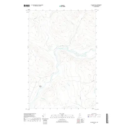 2018 Map of Allagash Falls, 2018 Print