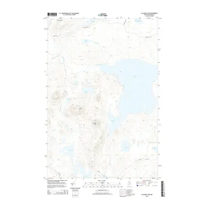 2014 Map of Allagash Lake, 2014 Print