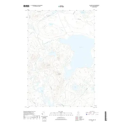 2018 Map of Allagash Lake, 2018 Print