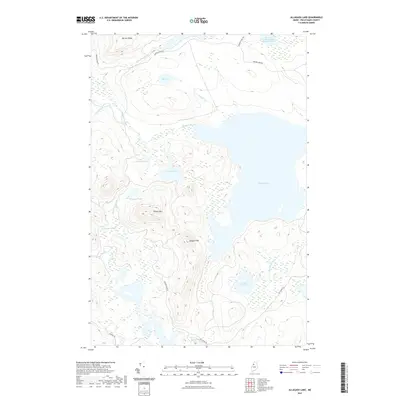 2021 Map of Allagash Lake, 2021 Print