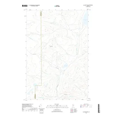 2018 Map of Allagash Pond, 2018 Print