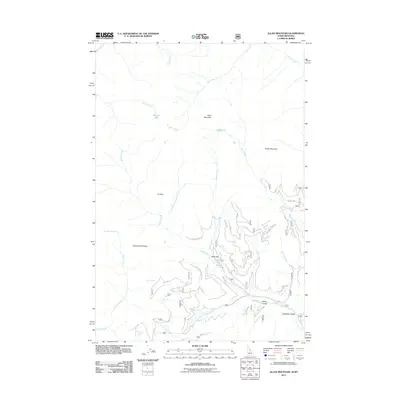2011 Map of Allan Mountain, 2011 Print