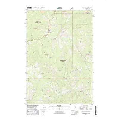 2017 Map of Allan Mountain, 2017 Print