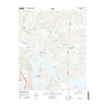 2014 Map of Allatoona Dam, 2014 Print