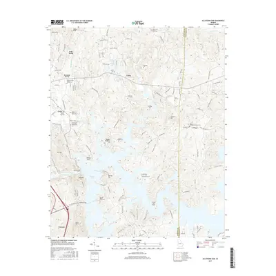 2017 Map of Allatoona Dam, 2017 Print