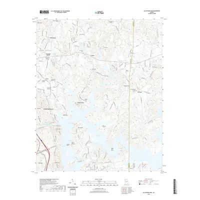 2020 Map of Allatoona Dam, 2020 Print