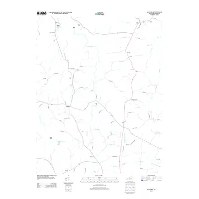 2013 Map of Allegre, 2013 Print