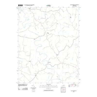 2010 Map of Allen Springs, 2010 Print