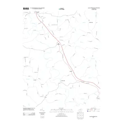 2013 Map of Allen Springs, 2013 Print